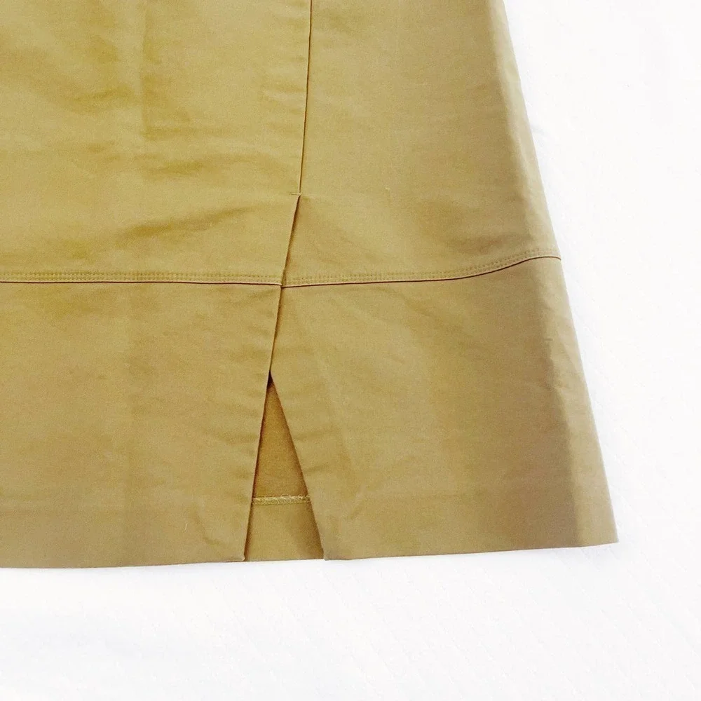 Halogen Front Split A Line Skirt Green Pockets SZ6